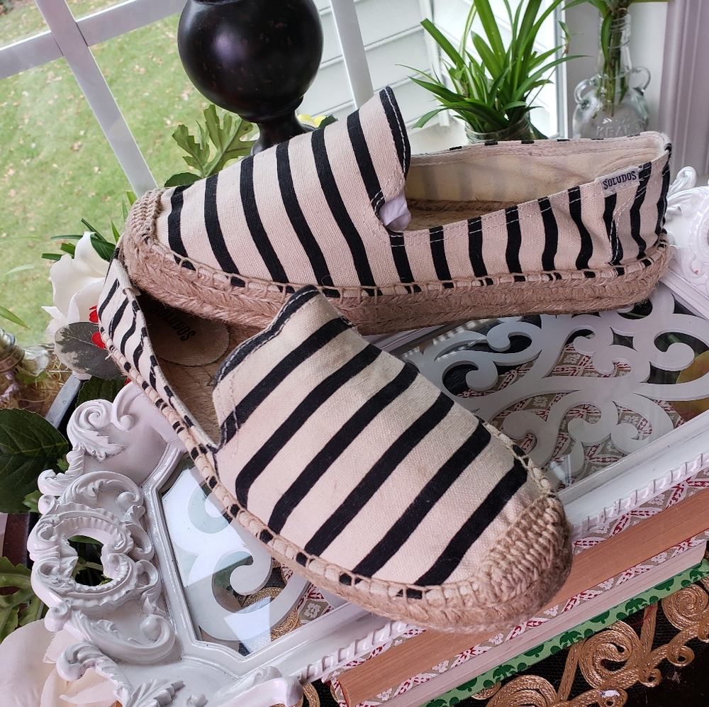🛍SOLUDOS Stripe/Espadrilles/Flats